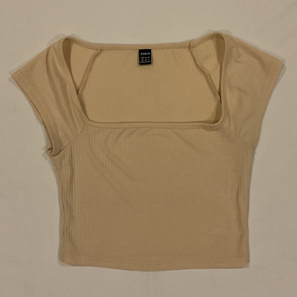 Shein Short Sleeve Knit Top